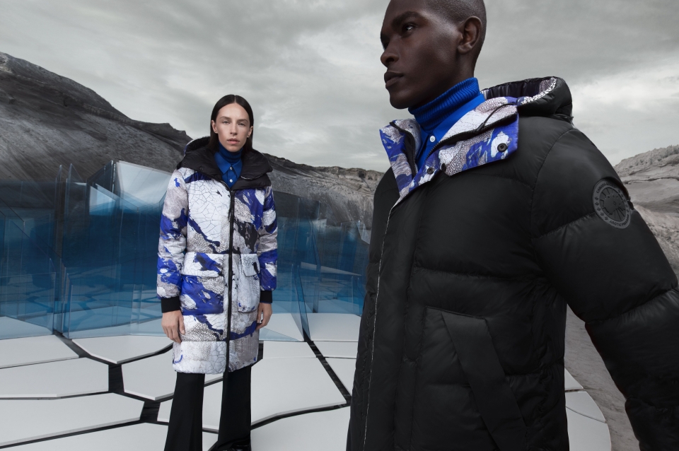 3d rendering of models wearing coat design