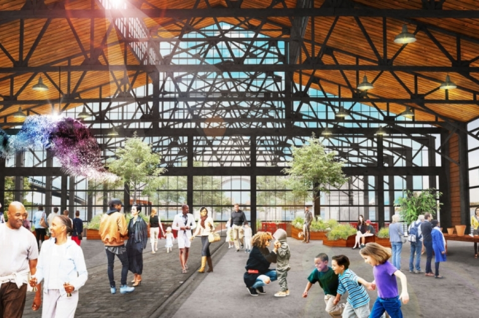 Rendering of Cherry Street Pier project