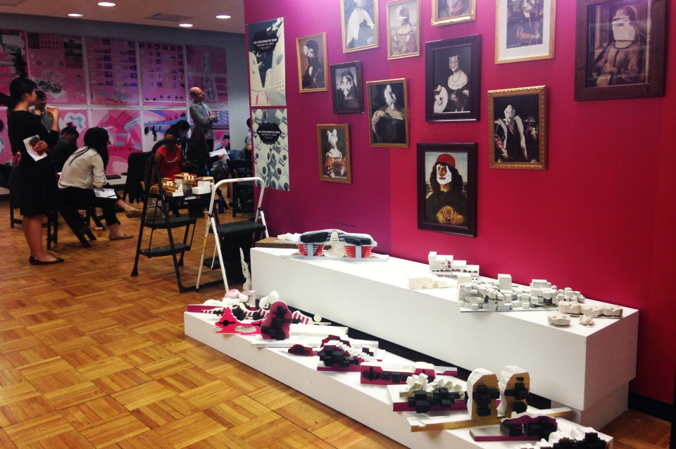 Pieces on display at the final reviews