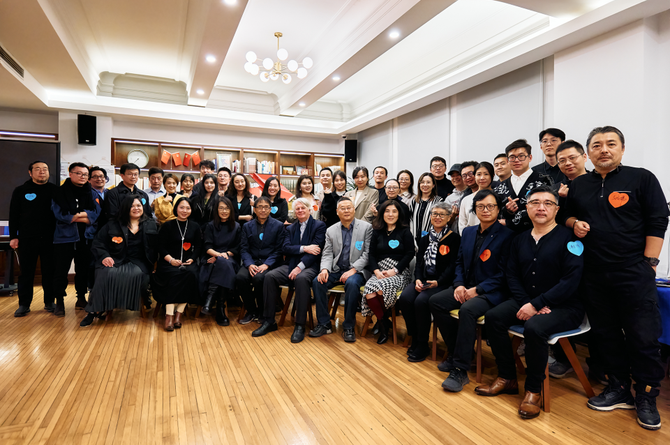 Group of people seated for photo