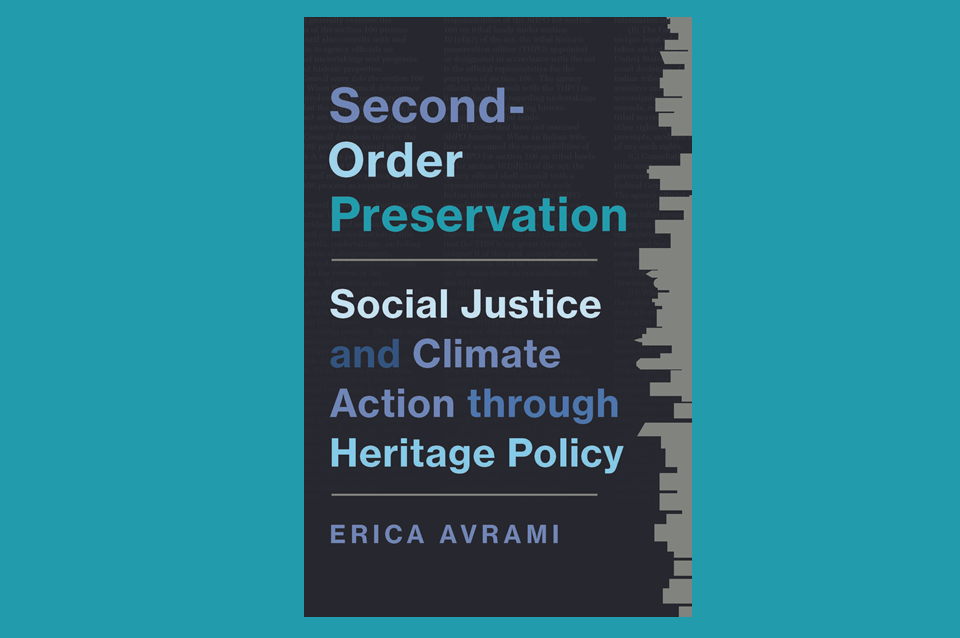 The Cover of "Second-Order Preservation" by Erica Avrami