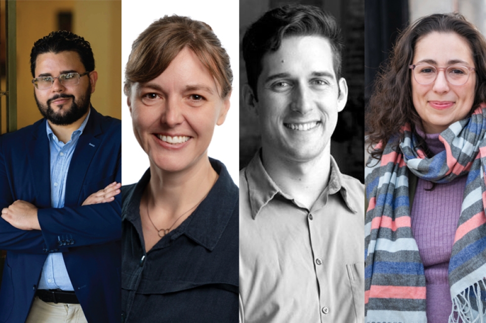 Héctor J. Berdecía-Hernández, Cara Bertron, Nate Hammitt, and Arielle Harris.