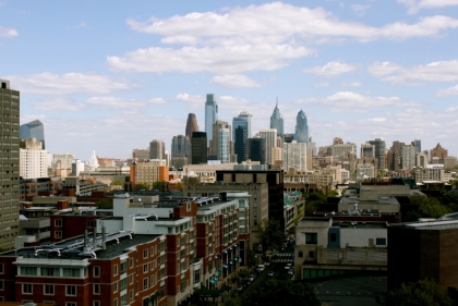 Philadelphia skyline as seen from north philadelphia