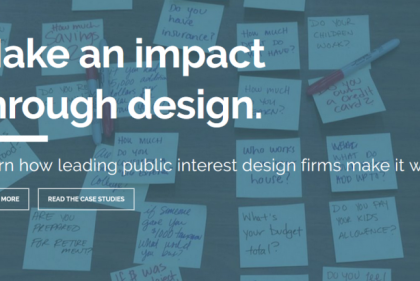 Make and impact through design. Learn how leading public interest design firms make it work.
