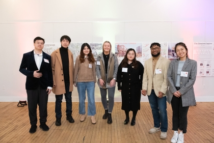 Chris Xu, Hongyi Li, Jingyi Cai, Paige Jones (Leeds Beckett University winner), Shuting Li, Marcus Owen and Qianyun Wei