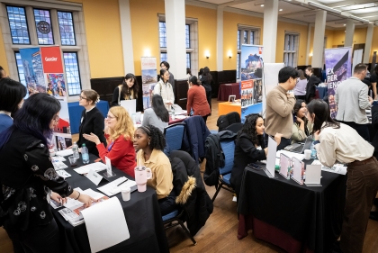 The crowd at the Career Fair