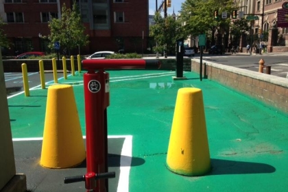 Bike Repair Station on Penn Campus