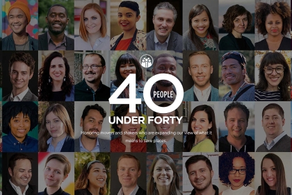 Poster for "Forty People under Forty"