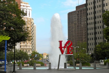 Love park in Philadelphia