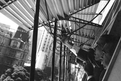 Marcelo and Milton Roberto at the Edificio Marques do Herval, Rio de Janeiro, 1952