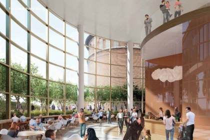 Rendering of cafeteria design