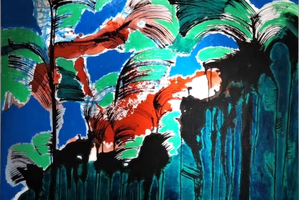 Color abstract by Wu Ri Qie Fu