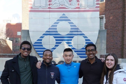 From left: Japhet Debrah, Anthony Ayebiahwe, Steven Chang, Neeraj Chandrasekar, and Sydney Judge