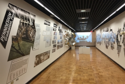 Gallery at the School of Design's Open House for prospective graduate students