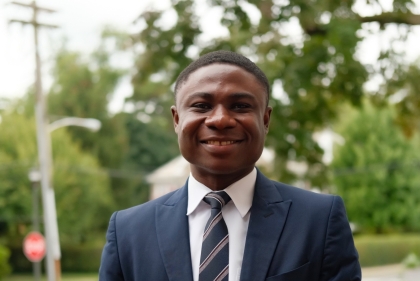 photo of student ambassador Sylvanus Narh Duamor