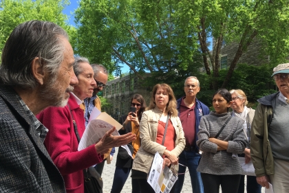 John Lawson (far left) and Lorna Katz (second from left)