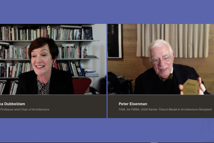 Winka Dubbeldam and Peter Eisenman on Zoom