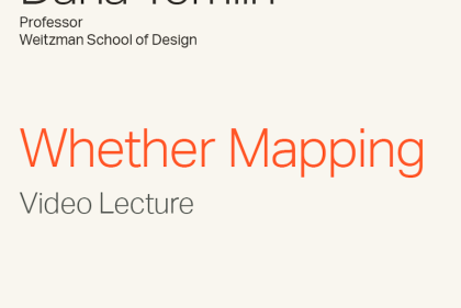 Dana Tomlin Professor Weitzman School of Design 'Whether Mapping' Video Lecture