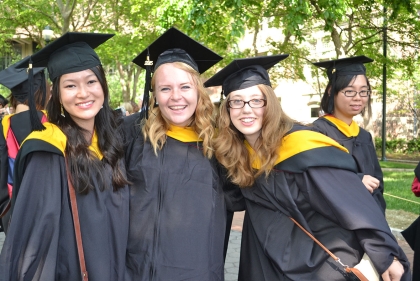 Students at commencement