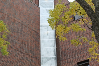 Windows on the Meyerson 34th street entrance