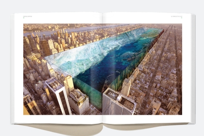 Rendering of New York's Central Park as a giant aquarium