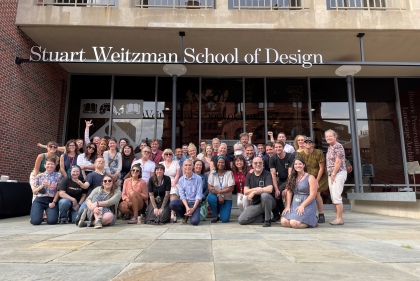 Staff on Weitzman Plaza