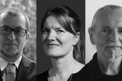 Photo of Lara, Ramsgaard Thomsen, and Wodiczko