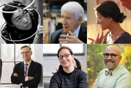 Profile photos of the six Spring 2017 Lecturers