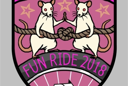Logo for "Maypril Fools, Fun Ride 2018"