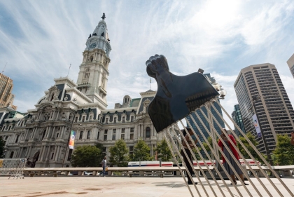 Hank Willis Thomas’ ‘All Power to All People,’ Thomas Paine Plaza, Philadelphia