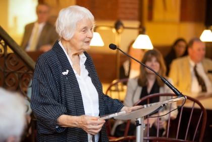 Denise Scott Brown speaking at Robert Venturi Memorial