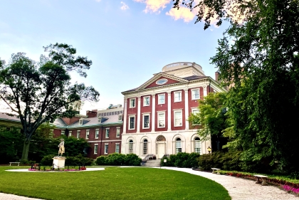 The Pine Street building of the Pennsylvania Hospital dates back to 1755. 