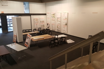 Setting up for the year end show (YES)