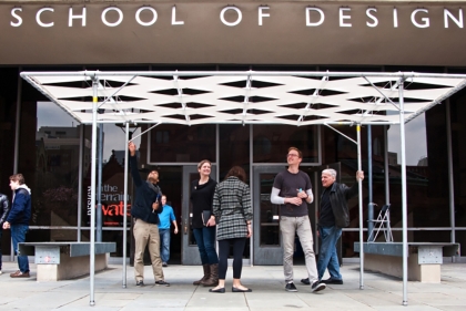 Pavilion in front of School of Design