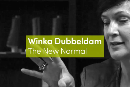 Winka Dubbledam. The New Normal. Background: Winka Dubbeldam speaking.