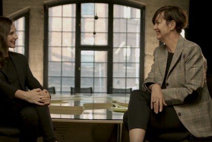 Architecture Chair Winka Dubbeldam Being Interviewed by Florencia Pita at SCI-Arc