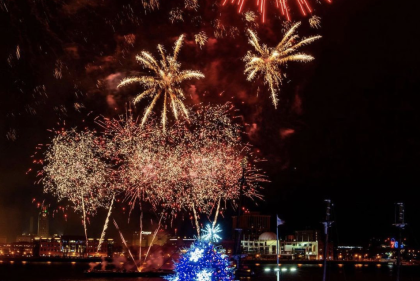 Fireworks on the water