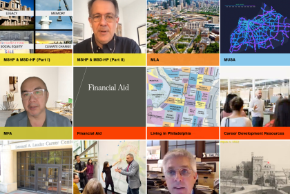 Image showing all the different prerecorded information sessions.