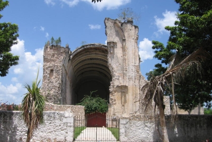 Ruins of Tihosuco Church.