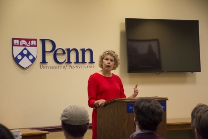 Lisa Servon at a book talk for Unbanking America: How the New Middle Class Survives