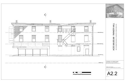 Blueprint of building in Germantown