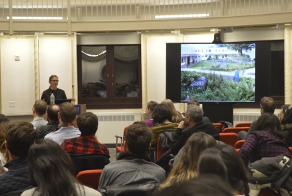 Sierra Bainbridge giving presentation