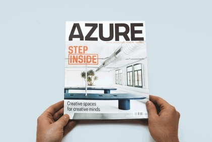 Cover of AZURE magazine