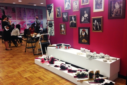 Pieces on display at the final reviews