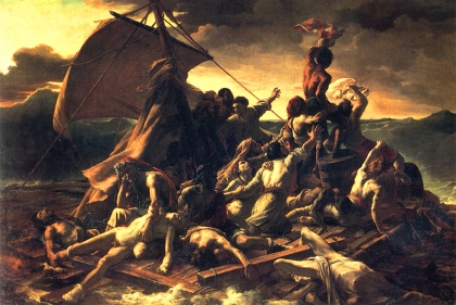 Reproduction of Théodore Géricault's 'Raft of the Medusa'