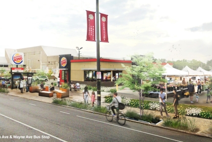 Rendering of Burger King venue