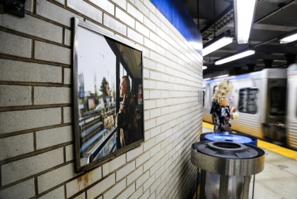 Installation by local artist in subway