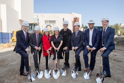 Group photo of groundbreaking participants