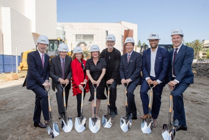 Group photo of groundbreaking participants