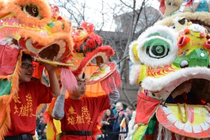 Photo of the Lion Dance which is part of our Lunar New Year Festival here on campus (pre-pandemic photo). This image was taken f